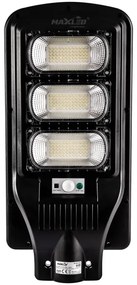 LED Solárna pouličná lampa so senzorom LED/180W/6V 6500K IP65 + diaľkové ovládanie