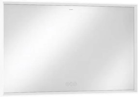 LED zrkadlo s dotykovým senzorom Hansgrohe Xarita E 120,6x70,6 cm matná biela 54985700