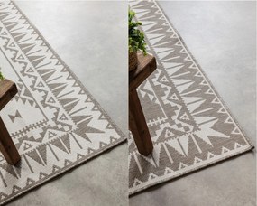 ELLE Decoration, Kusový koberec Gemini 106021 Linen z kolekcie Elle – na von aj na doma, 80x150, béžová, chodba / predsieň