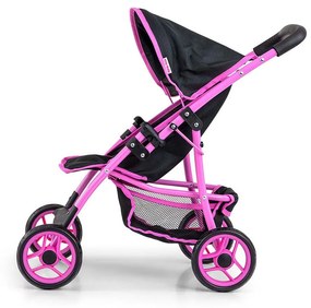 Detský športový kočík pre bábiky Milly Mally Natalie Prestige Black