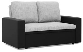 Dvojmiestna pohovka LUNA rozkladacia, sivá / čierna