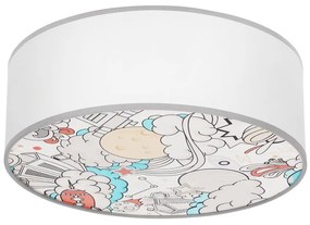 Detské stropné svietidlo KIDDY 2xE27/40W/230V biela/béžová