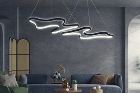 Závesná lampa, Duple Artisan - Black Body, White Light