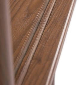 Knižnica v dekore orechového dreva Kave Home Carolin, 130 x 169 cm