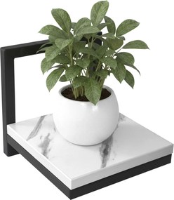 Závěsný stojan na květiny TORGET černý/bílý