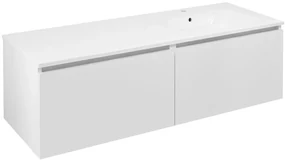 Sapho Sapho, LOREA skrinka s umývadlom 141x46x51,5cm (70+70cm), pravá, biela matná, LE070-3131-R-04