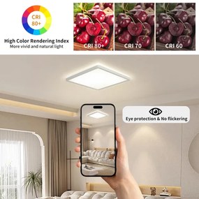 Brilagi - LED Kúpeľňové svietidlo ULTRA SLIM LED/24W/230V 42x42 cm biela IP54
