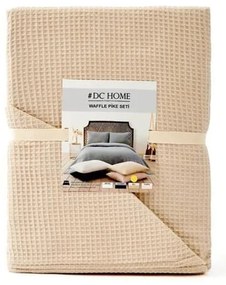 Béžový pléd 160x220 cm Waffle – Mijolnir