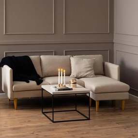 Rohová sedací souprava Milly 201 cm béžová univerzální