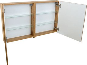 Comodo Zrkadlová skrinka Ideal OW 100 ZS LED-G s osvetlením Any LED 80 G, zlatá