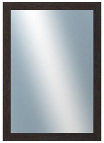 DANTIK - Zrkadlo v rámu, rozmer s rámom 50x70 cm z lišty RETRO čierna (2528)