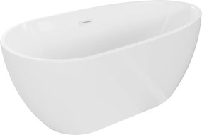Mexen Eos voľne stojaca vaňa 170 x 75 cm, biela, prepad biely 52471707500
