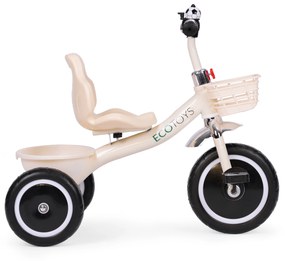 Trojkolka s košíkom a zvončekom ECOTOYS