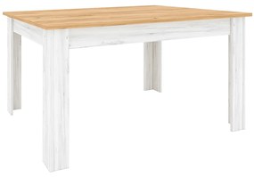 Tempo Kondela Jedálenský stôl,rozkladací, dub craft zlatý/dub craft biely, SUDBURY
