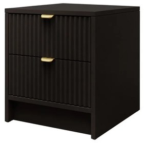 Nočný stolík Razimo 2SZ, Farby: Biely velvet