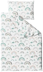 Krepové obliečky do postieľky Renforcé RAINUBI biele Rozmer obliečky: 45 x 65 cm | 90 x 140 cm