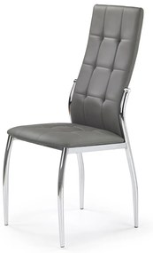 Jedálenská stolička K209 - sivá / chróm