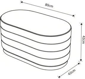 Taburetka BELLA krémová