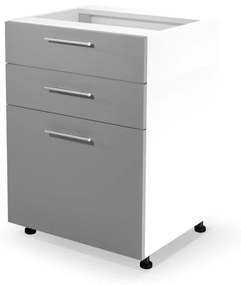 VENTO DS3-60/82 lower cabinet with drawers, color: white/light grey