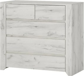 Sconto Komoda ANGEL 43 dub craft biely