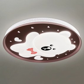 Detské stropné LED svietidlo Bear, 1x LED 34w, 4000k, p