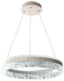 LED Stmievateľný luster na lanku LED/80W/230V 3000-6500K biela + diaľkové ovládanie