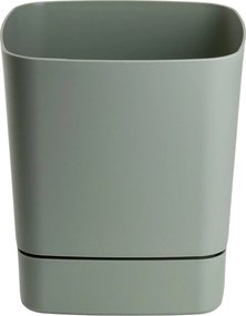 PLASTOVÝ KVETINÁČ CUBI 16X17,5 CM MÄTOVÁ