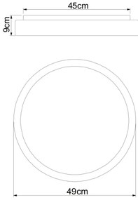 Globo 41587-24 - LED Stmievateľné stropné svietidlo SONNY LED/24W/230V + DO