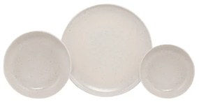 Jedálenská súprava 18 ks béžová/porcelán