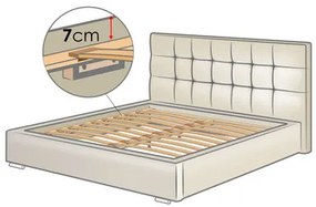 Manželská posteľ 160cm Lanzadora  (biela). Vlastná spoľahlivá doprava až k Vám domov. 1122419