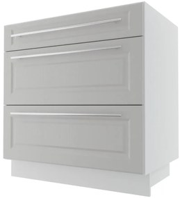Kuchynská skrinka Emporium D3M/80 light grey stone/biela