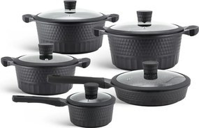 10 kusový set hrncov v krásnom dizajne VinBlack