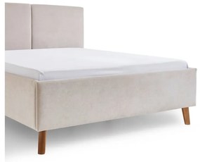 Béžová čalúnená dvojlôžková posteľ s roštom 140x200 cm Piano – Meise Möbel