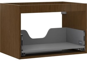 Mexen Box-A, závesná skrinka 70 cm, 1 zásuvka, orech, 91AX0-0700-470-1-86