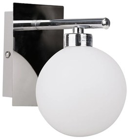 Candellux RAISA Nástenné svietidlo chrome 1X40W G9 white lampshade 21-01375