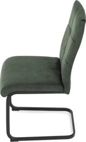Jedálenská stolička zamatová, zelená DCL-D1275 GRN4