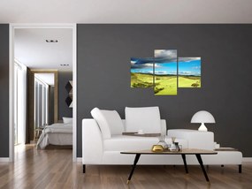 Obraz - Zelená krajina s pahorkami (90x60 cm)