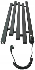 Regnis PORK, vykurovacie teleso 320x1600mm s jednootvorovým pravým dolným pripojením 50mm, 852W, čierna matná, PORK160/30/PD50/BLACK