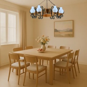 Brilagi - Luster na reťazi QUEEN 8xE14/40W/230V buk