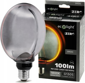 ECOLIGHT Dekoratívna LED žiarovka E27 4W 100lm G130 - rada ZERO