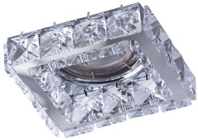 Azzardo AZ4410 - Podhľadové svietidlo ESTER 1xGU10/50W/230V hranatý matný chróm