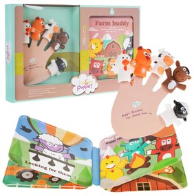 Ramiz Gumové bábky s knihou – zvieratká na farme