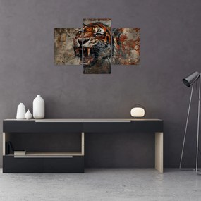 Obraz - Tiger z tehál (90x60 cm)
