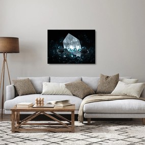 Sklenený obraz kryštálu (70x50 cm)