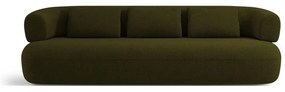 Zelená pohovka z textílie bouclé 226 cm Jenny – Micadoni Home