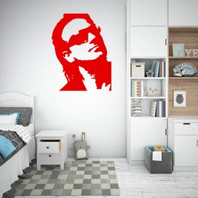 Veselá Stena Samolepka Bono Vox (U2) Farba: červená, Veľkosť: 40 x 31 cm