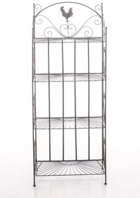 Kovová polica regál Maia - Bronzová