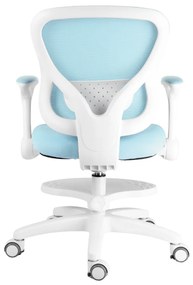 Detská rastúca stolička Neoseat JUNI 007 — látka, prateľný poťah, modrá