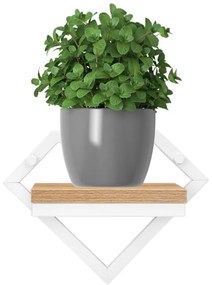 Nástenný stojan na kvety DORON biely