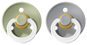 BIBS Colour cumlíky, kaučuk NOČNÉ 2ks - veľkosť 3 - Sage Cloud